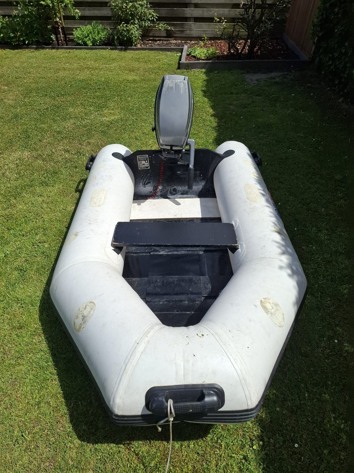 5pk mariner moter met boot, Watersport en Boten, Ophalen of Verzenden, Gebruikt, Motor en Techniek, Motorboot