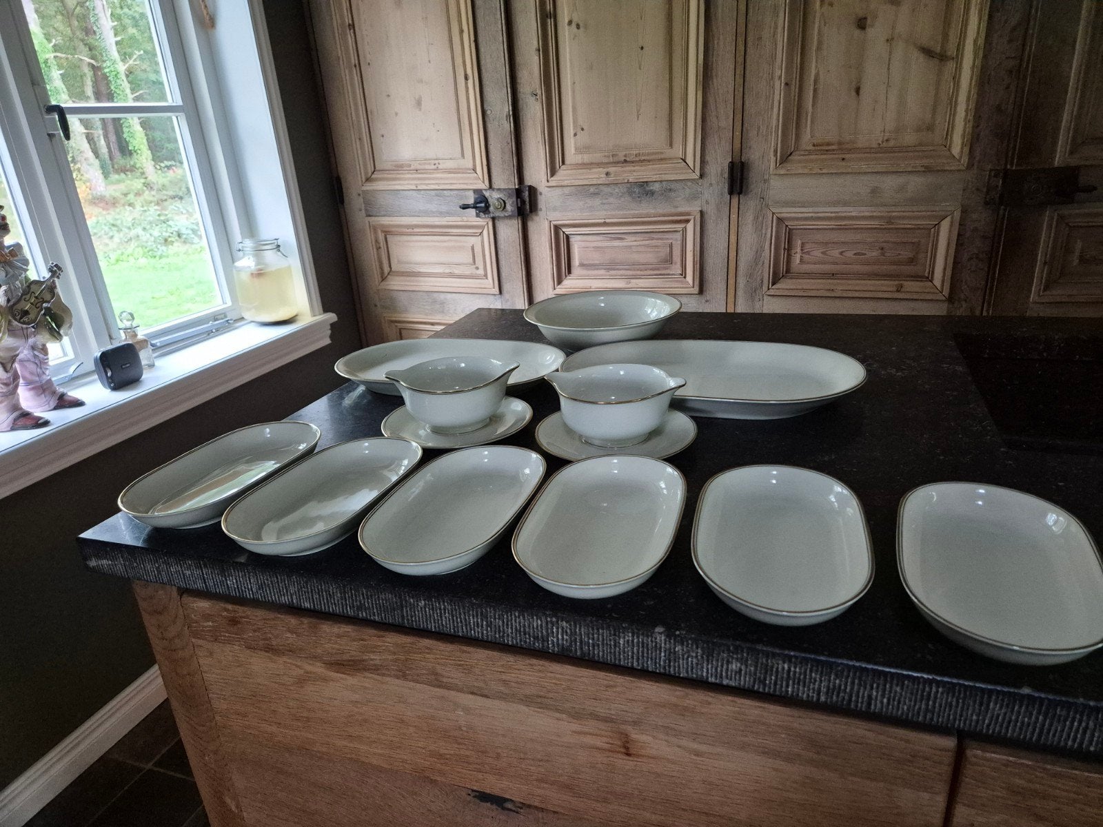 Vintage Arzberg Porselein Serveerset - crème, Ophalen