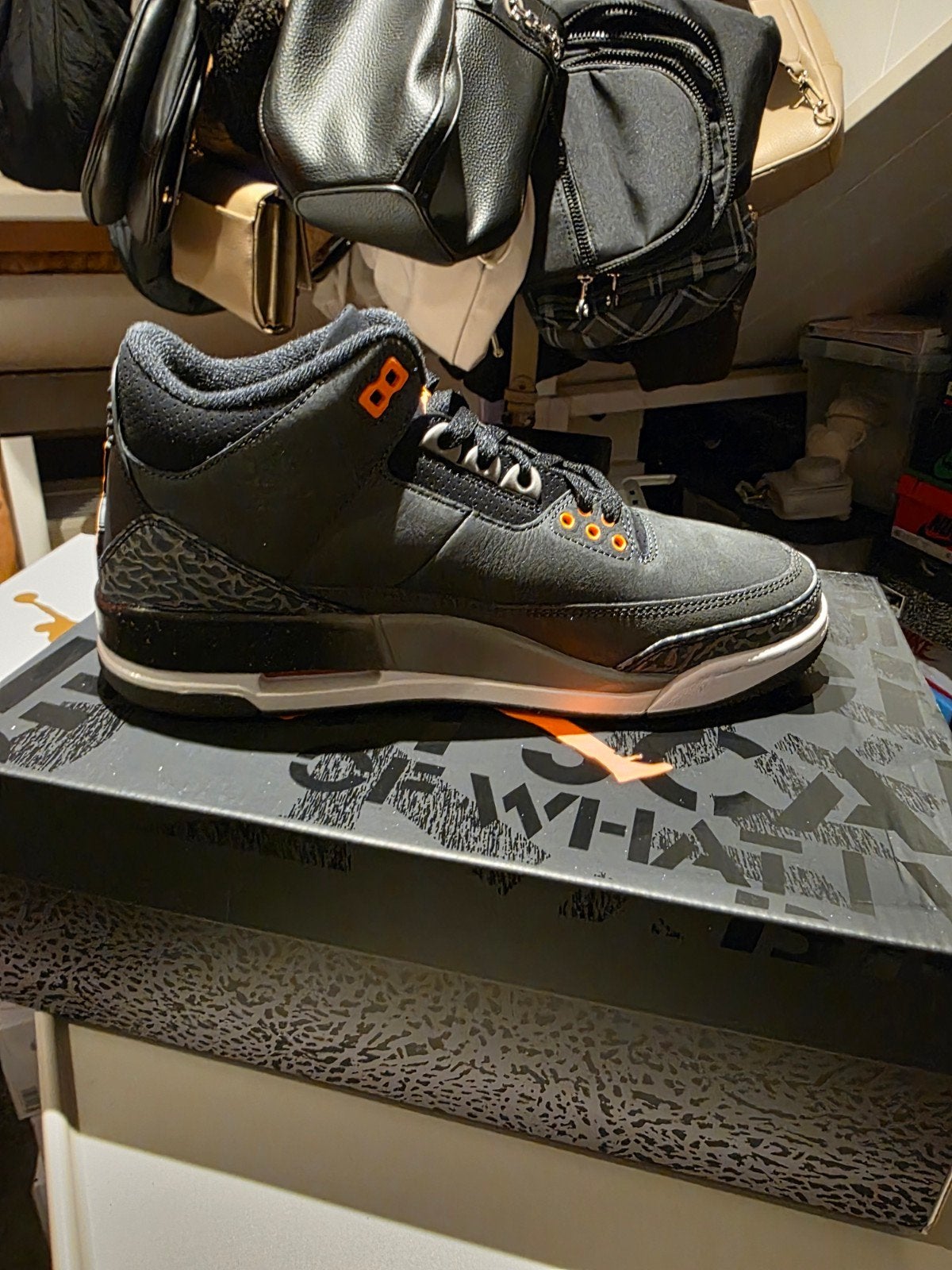 Air Jordan 3 Retro Night Stadium/Total Orange, Nike Jordan, Zwart, Nieuw, Ophalen of Verzenden