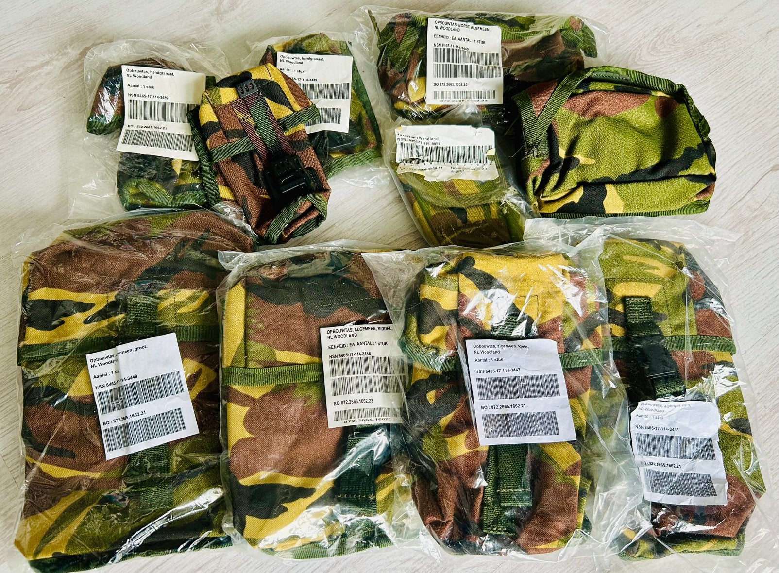 Mooie set KL opbouwtassen, modulair OPS-vest, ZGAN, zie info, Ophalen of Verzenden, Landmacht, Nederland, Kleding of Schoenen