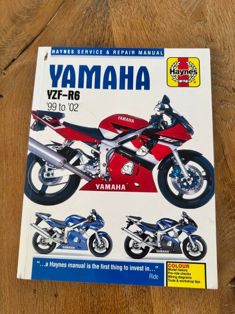 Haynes Yamaha YZF-R6 Service & Reparatie Handboek (1999-2002, Motoren, Handleidingen en Instructieboekjes, Ophalen of Verzenden