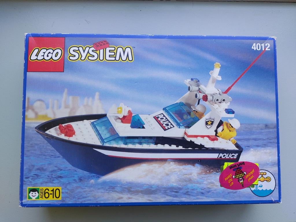 LEGO System 4012 politieboot, Kinderen en Baby's, Speelgoed | Duplo en Lego, Ophalen of Verzenden, Zo goed als nieuw