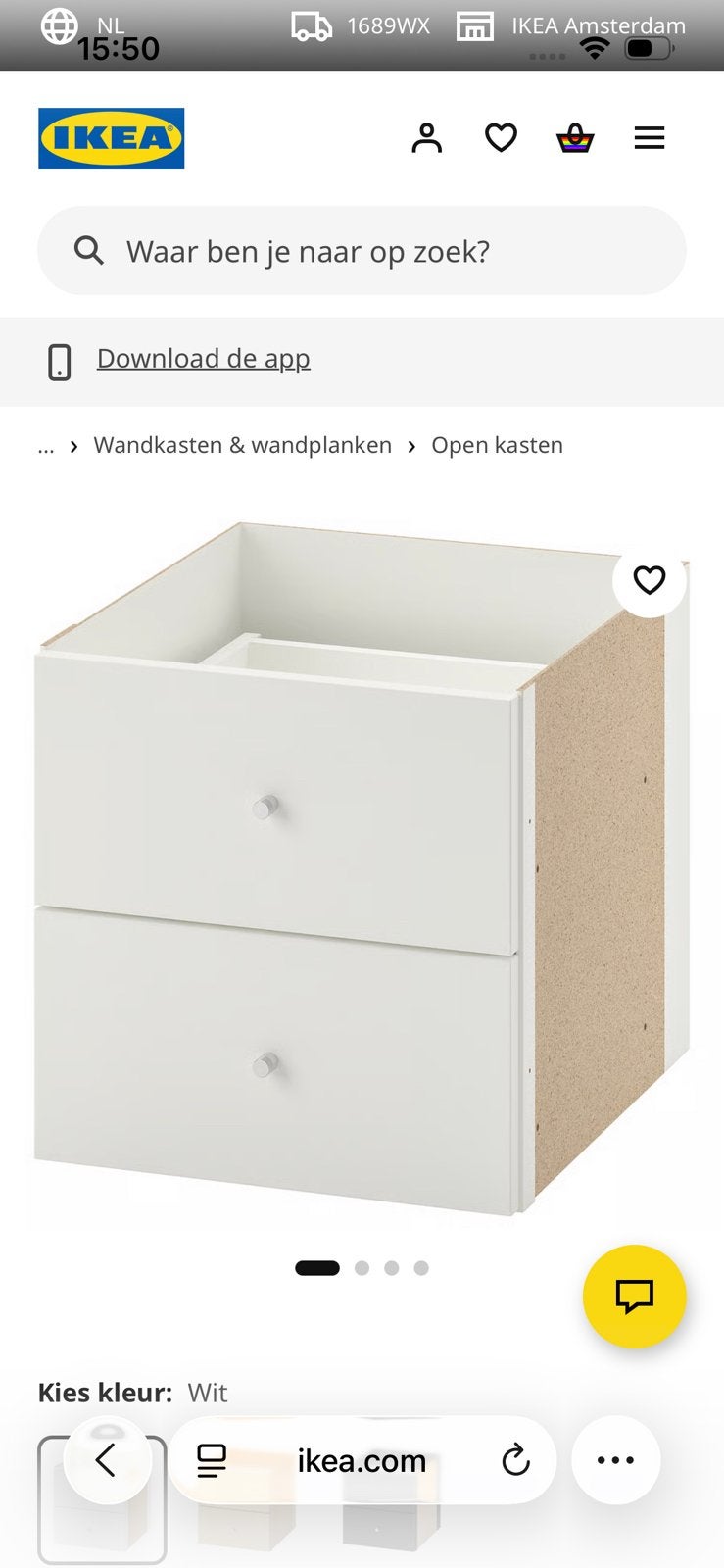 Lades, deurtjes, klok voor kallax / expedit kast, Ophalen of Verzenden, Zo goed als nieuw