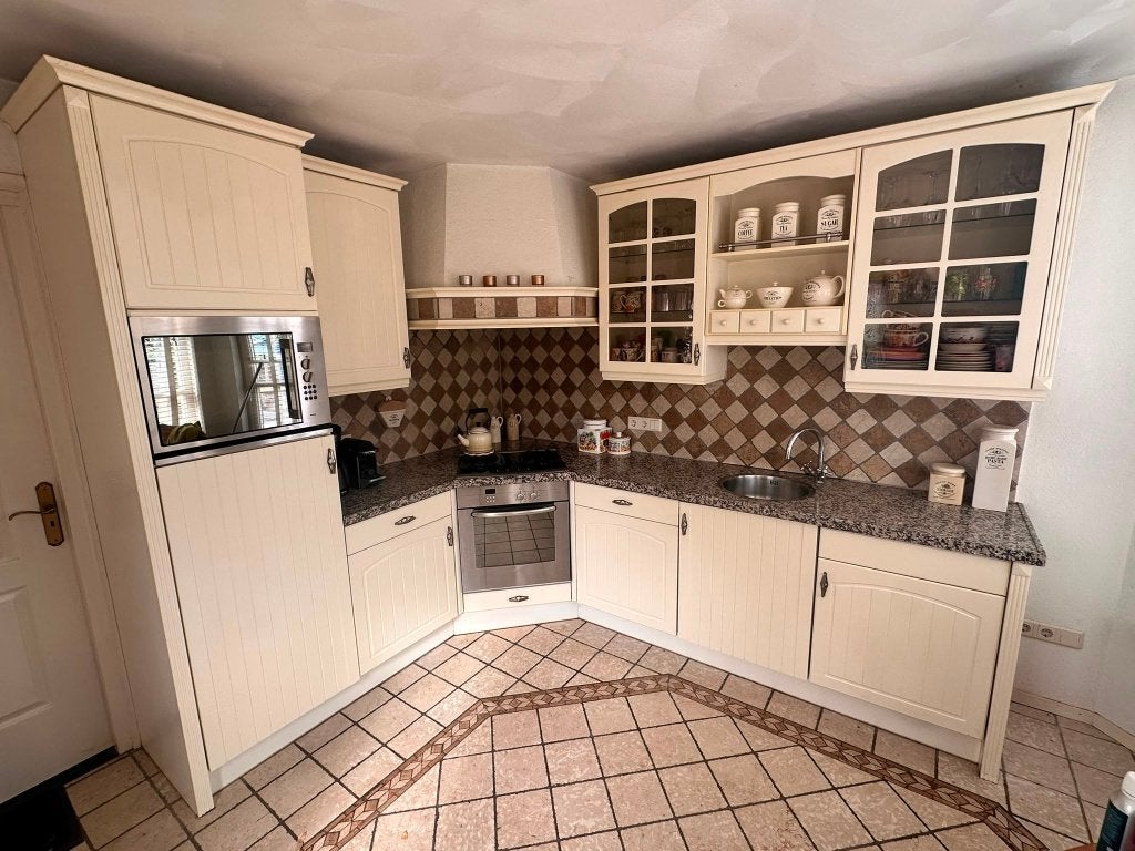 Mooie landelijke keuken, Huis en Inrichting, Keuken | Complete keukens, Ophalen, Gebruikt, Hoekkeuken, Graniet of Steen