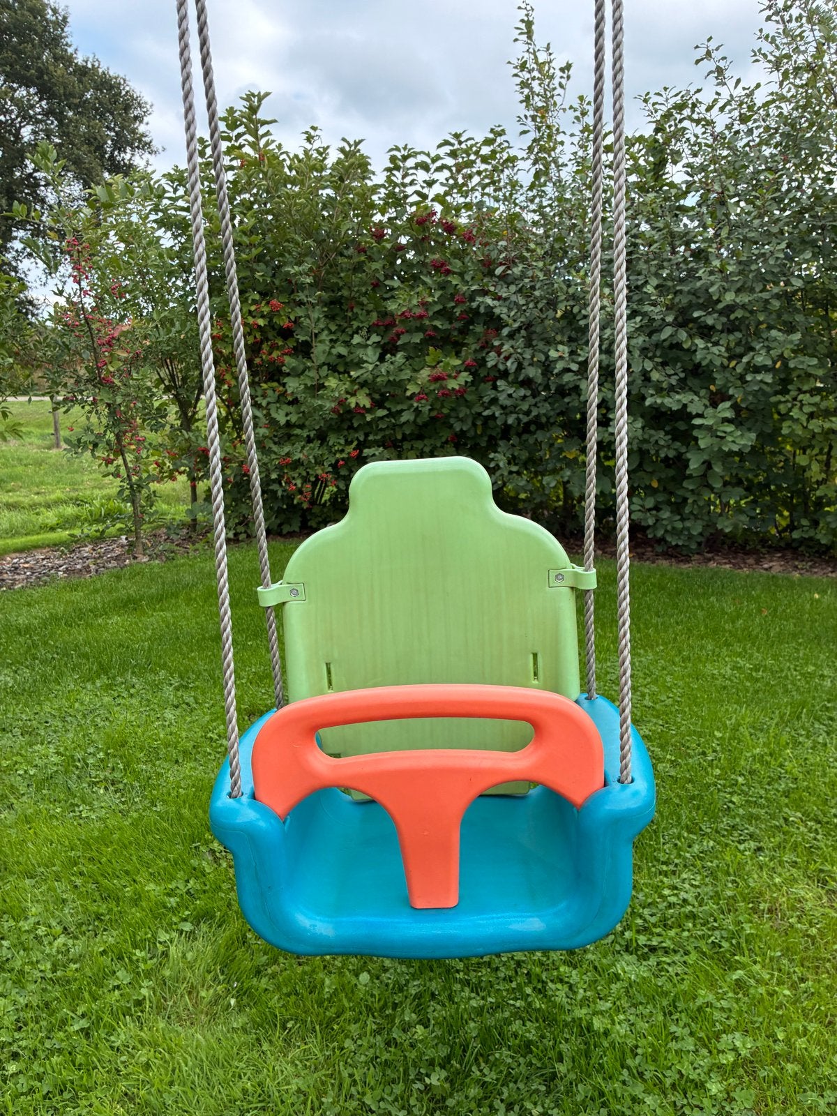 Kinder schommelzitje - blauw, groen, oranje, Ophalen, Gebruikt, Schommel
