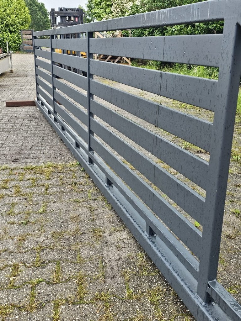 AANBIEDING! Moderne schuifpoort 500x120cm compleet RAL7021, Tuin en Terras, Tuinhekken en Hekwerk, Met poort, Nieuw, Ophalen of Verzenden