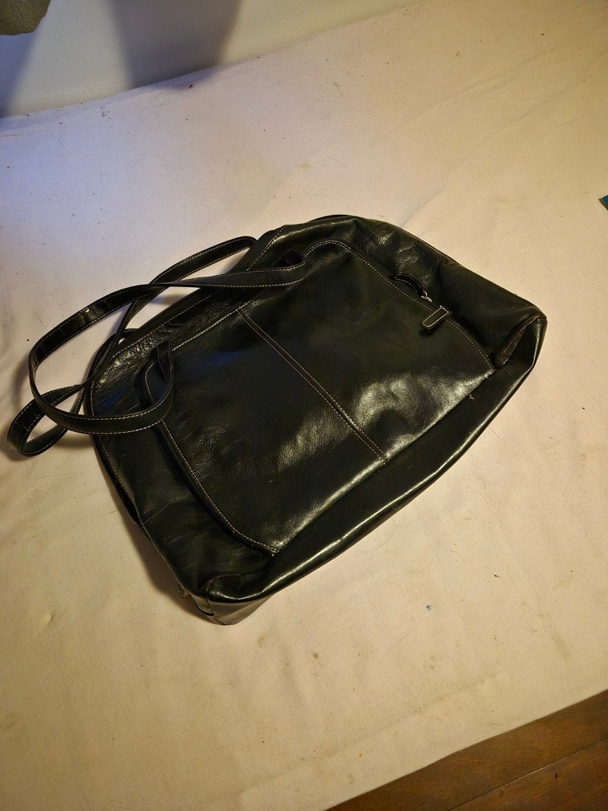 Leren laptoptas, Ophalen of Verzenden, Bruin