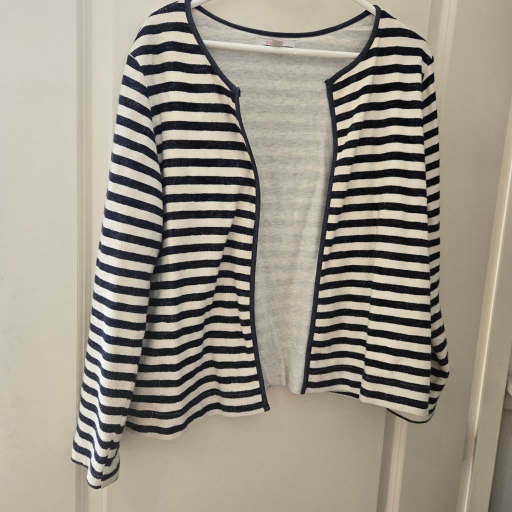 Esprit blauw wit gestreept vestje - Maat 42, Kleding | Dames, Blauw, Maat 42/44 (L), Ophalen of Verzenden, Gedragen