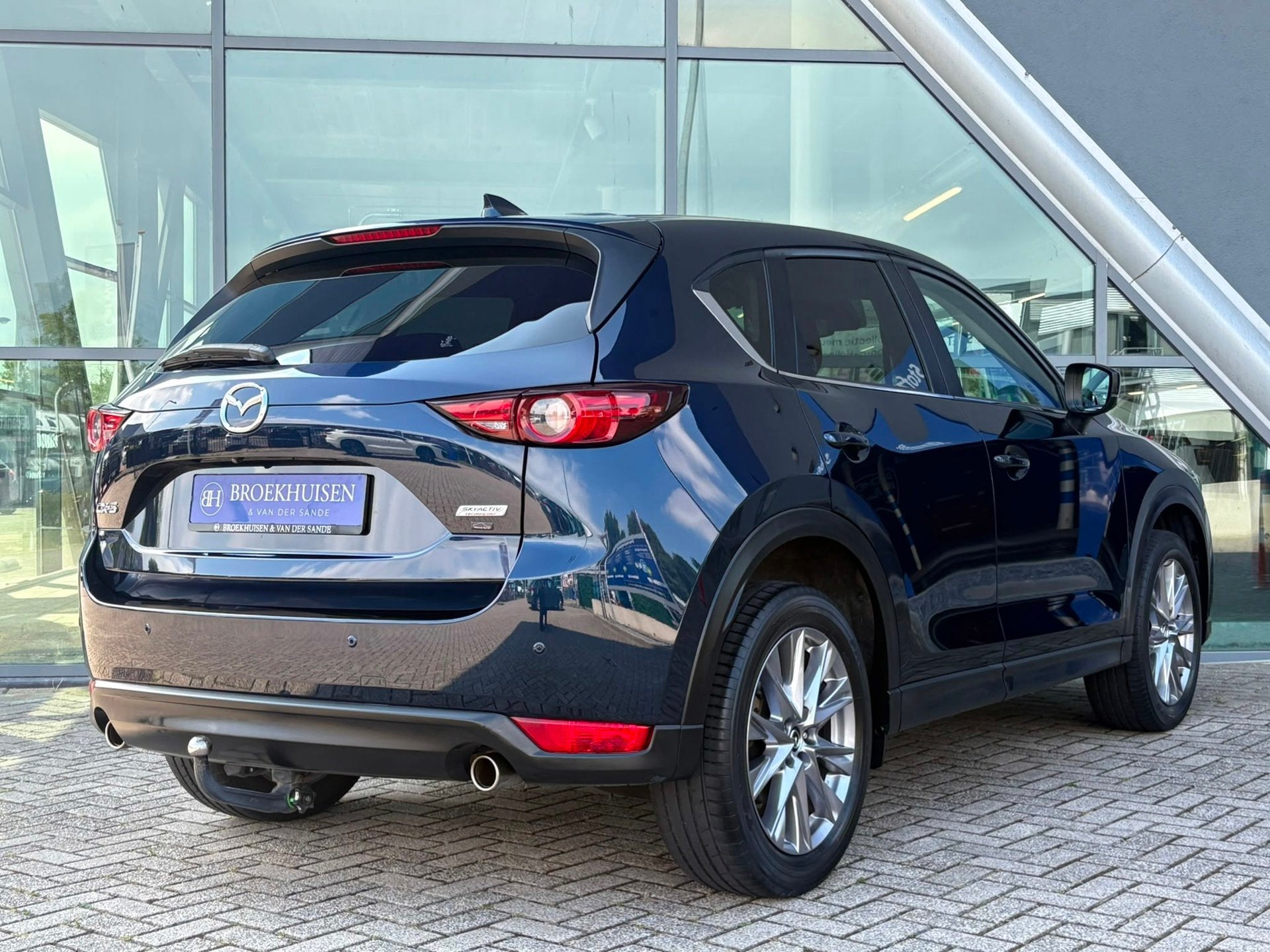 Mazda CX-5 2.5 SkyActiv-G 194pk Luxury Automaat / 360 Camera, Stof, 4 cilinders, 2000 kg, Blauw