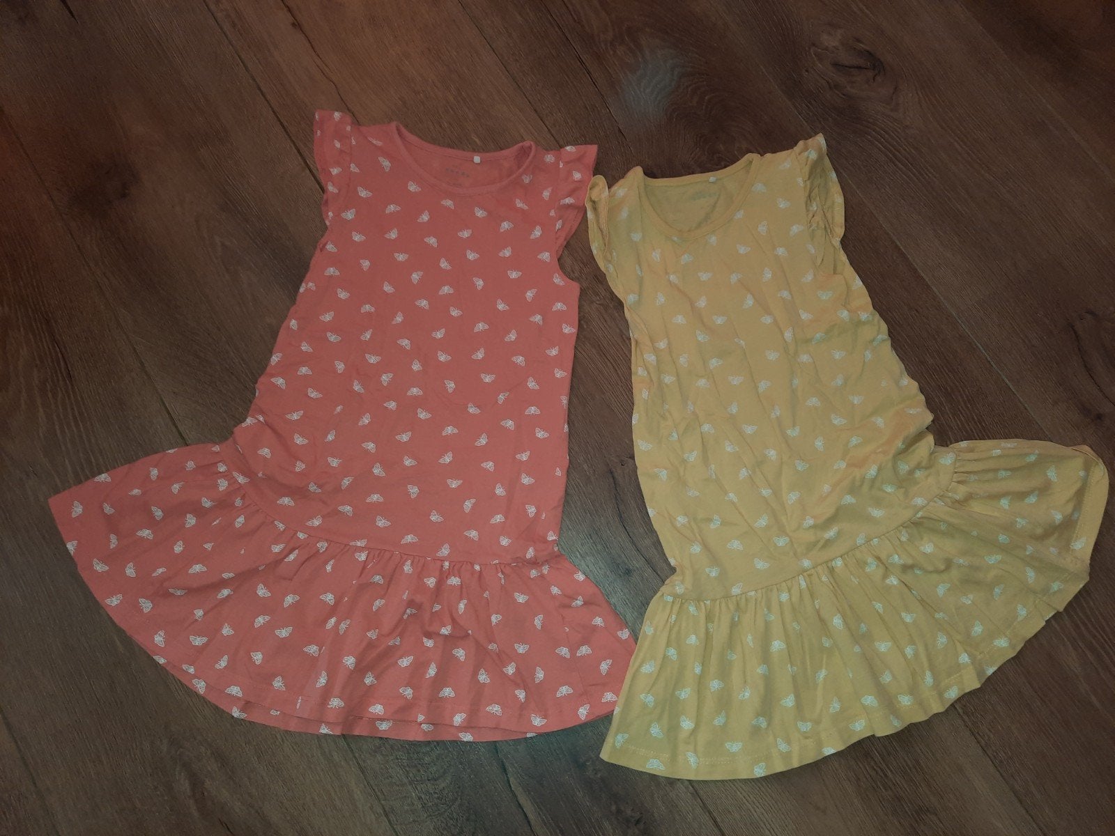 Tweeling meisjes Name-it zomer jurkjes maat 122., Ophalen of Verzenden, Zo goed als nieuw, Kleding
