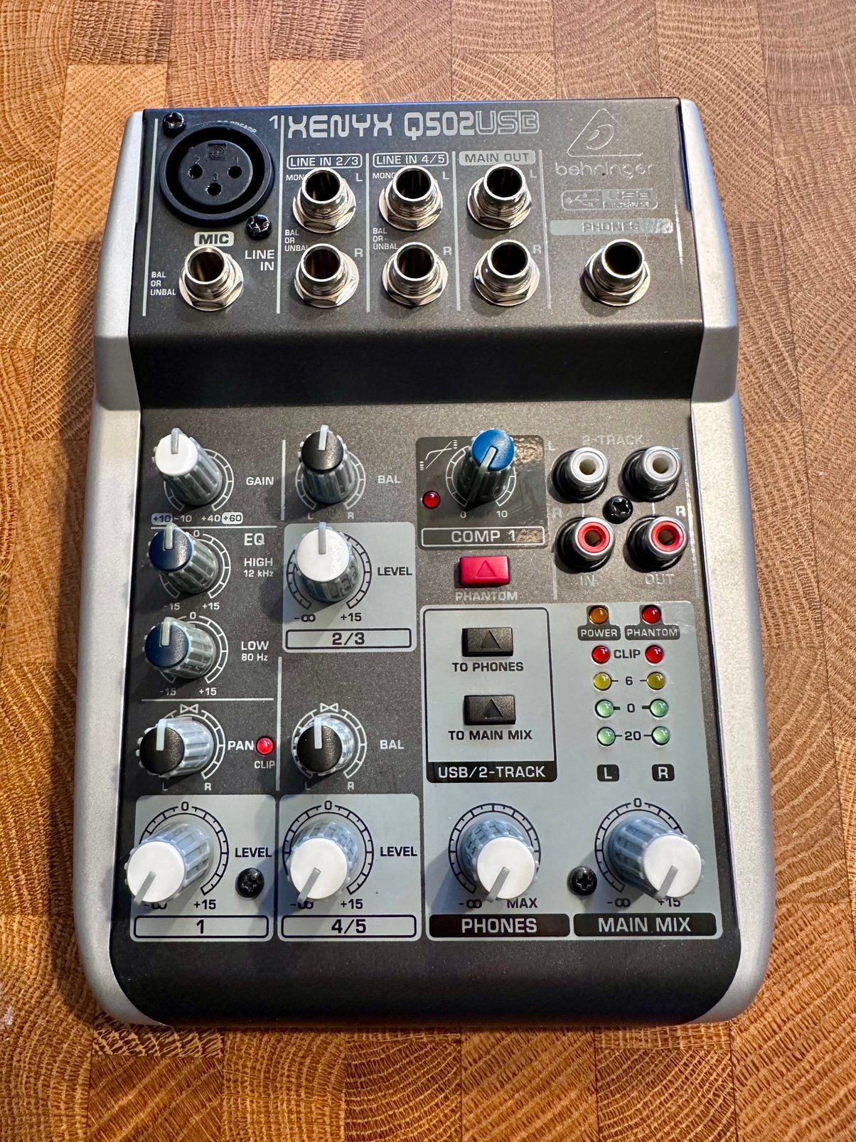 Behringer Q502-usb mengpaneel, Muziek en Instrumenten, Ophalen of Verzenden, Zo goed als nieuw