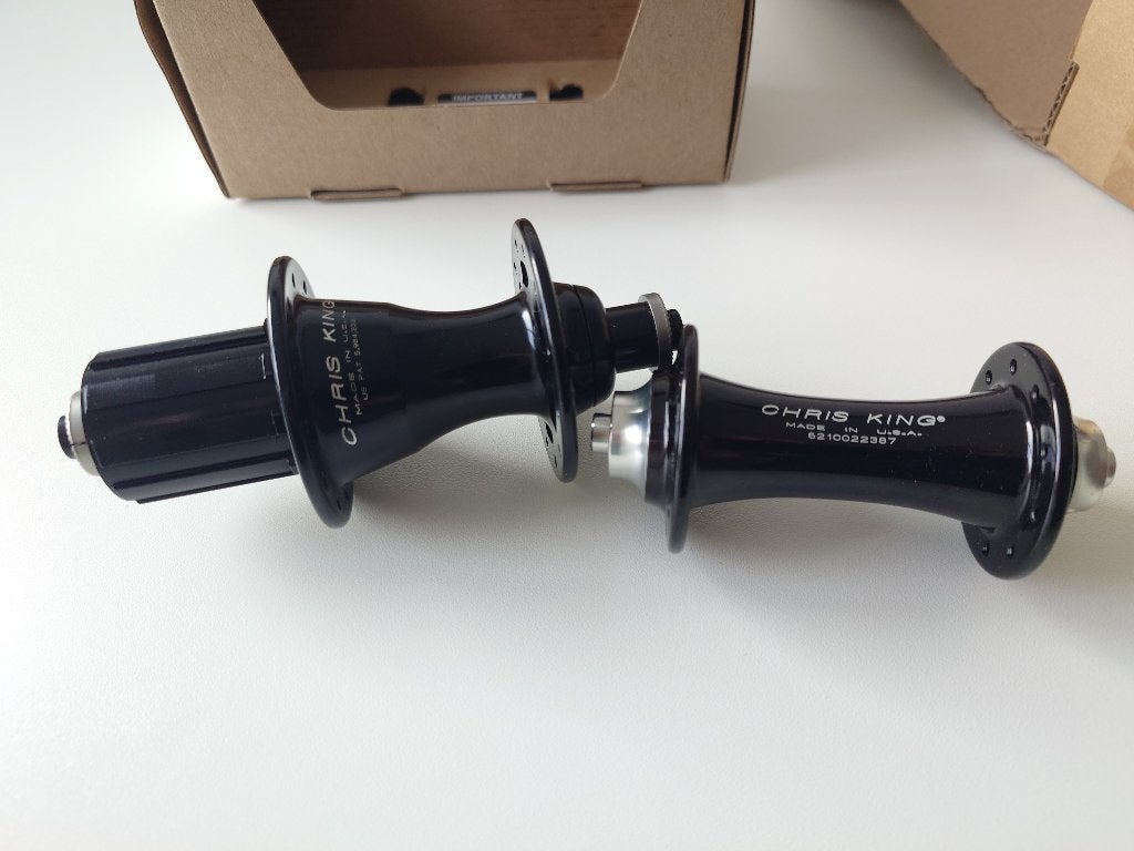 Chris King R45 naven, zwart, 20 voor, 24 achter (nieuw), Ophalen, Nieuw