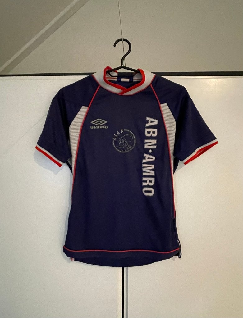 Ajax uitshirt 1999/2000 maat 164, Jongen of Meisje, Umbro, Ophalen of Verzenden, Zo goed als nieuw
