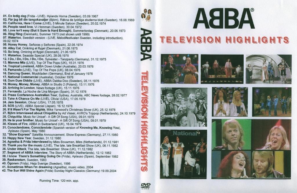 ABBA Televison highlights, Alle leeftijden, Verzenden, Nieuw in verpakking, Muziek en Concerten