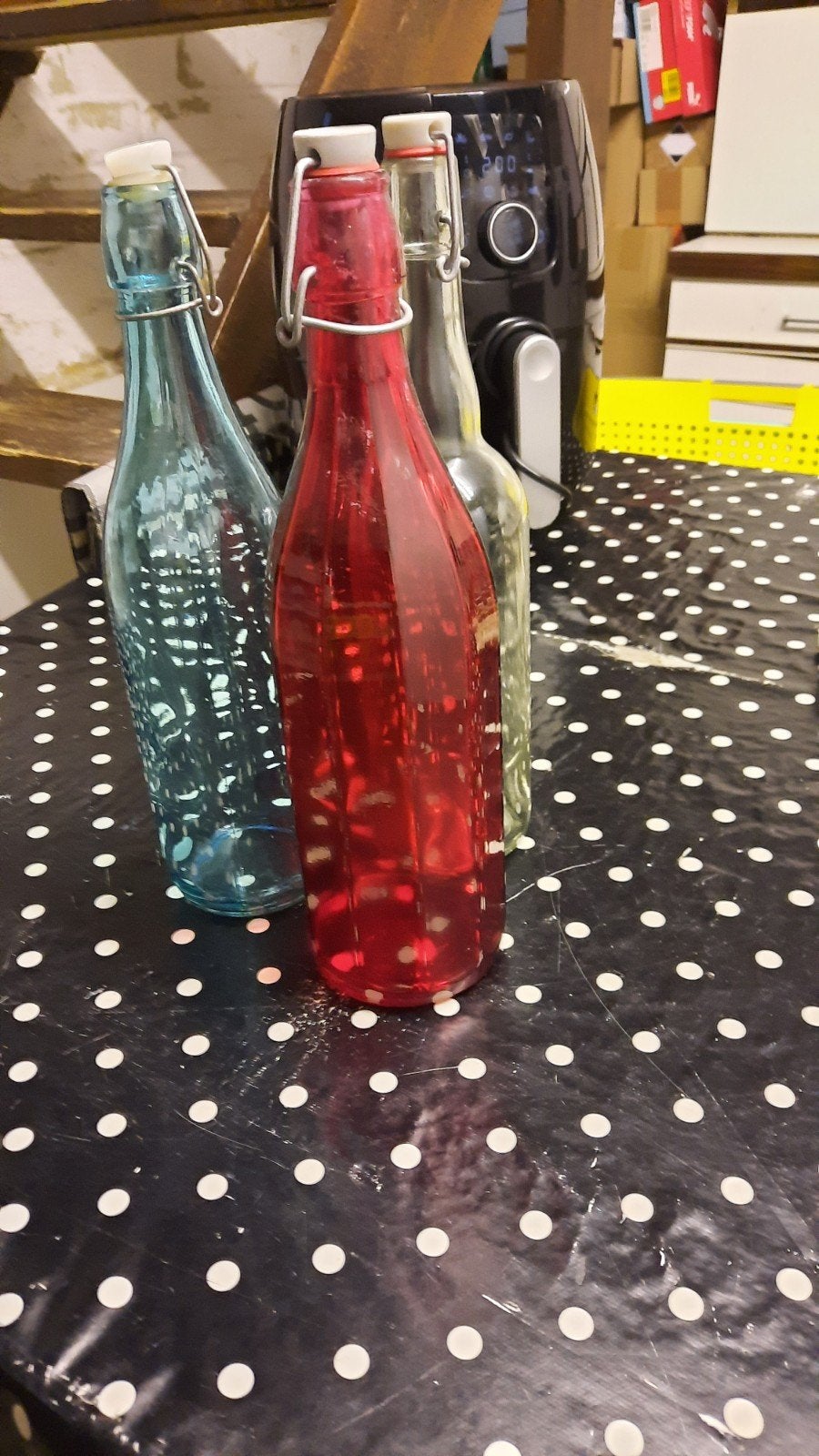 10 stuks glazen flessen met beugelsluiting, Antiek en Kunst, Ophalen of Verzenden