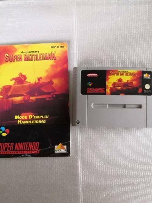 Super Battletank voor SNES (inclusief handleiding), Spelcomputers en Games, Games | Nintendo Super NES, 1 speler, Ophalen of Verzenden