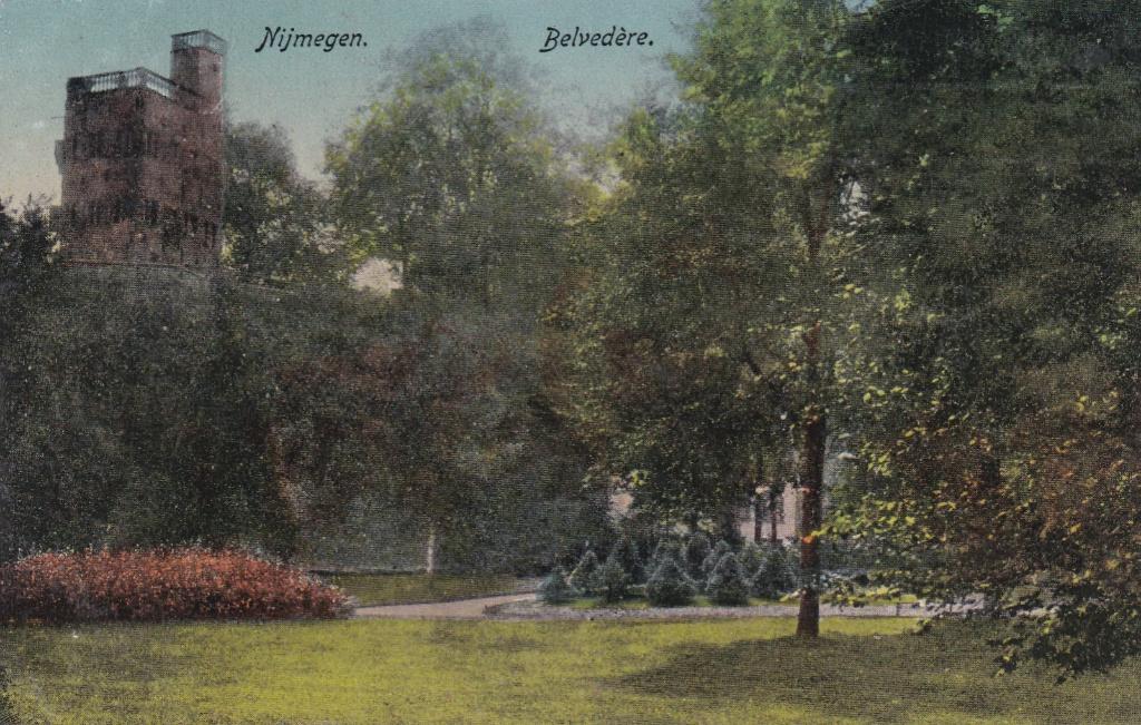 GA1800 Nijmegen Belvedere gelopen 1925 Gelderland Malden, Verzenden, 1920 tot 1940, Gelopen, Gelderland