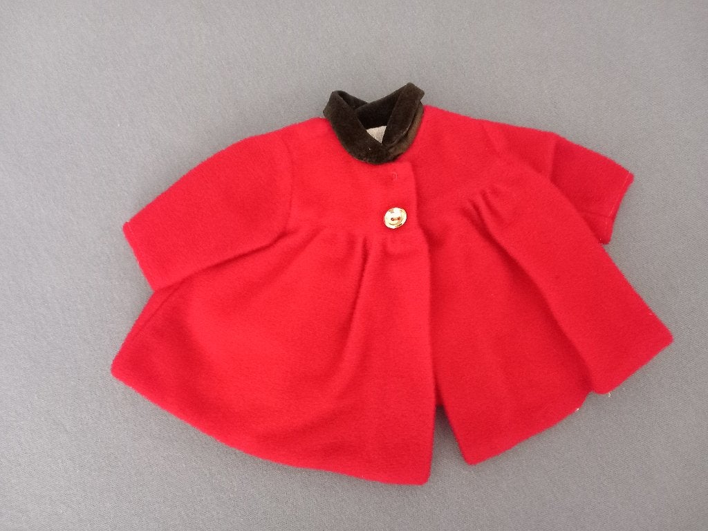 vintage rood poppen jasje . jaren 60, Ophalen, Zo goed als nieuw, Kleertjes