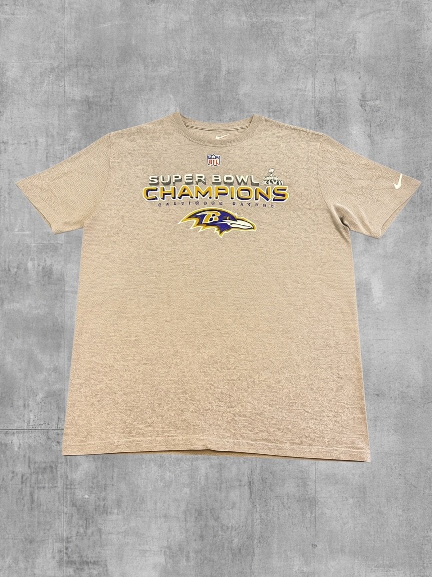 Nike Baltimore Ravens t-shirt grijs print heren maat XL, Colosseum 1, 1213 NL Hilversum, Nederland, Verzenden, Maat 56/58 (XL)
