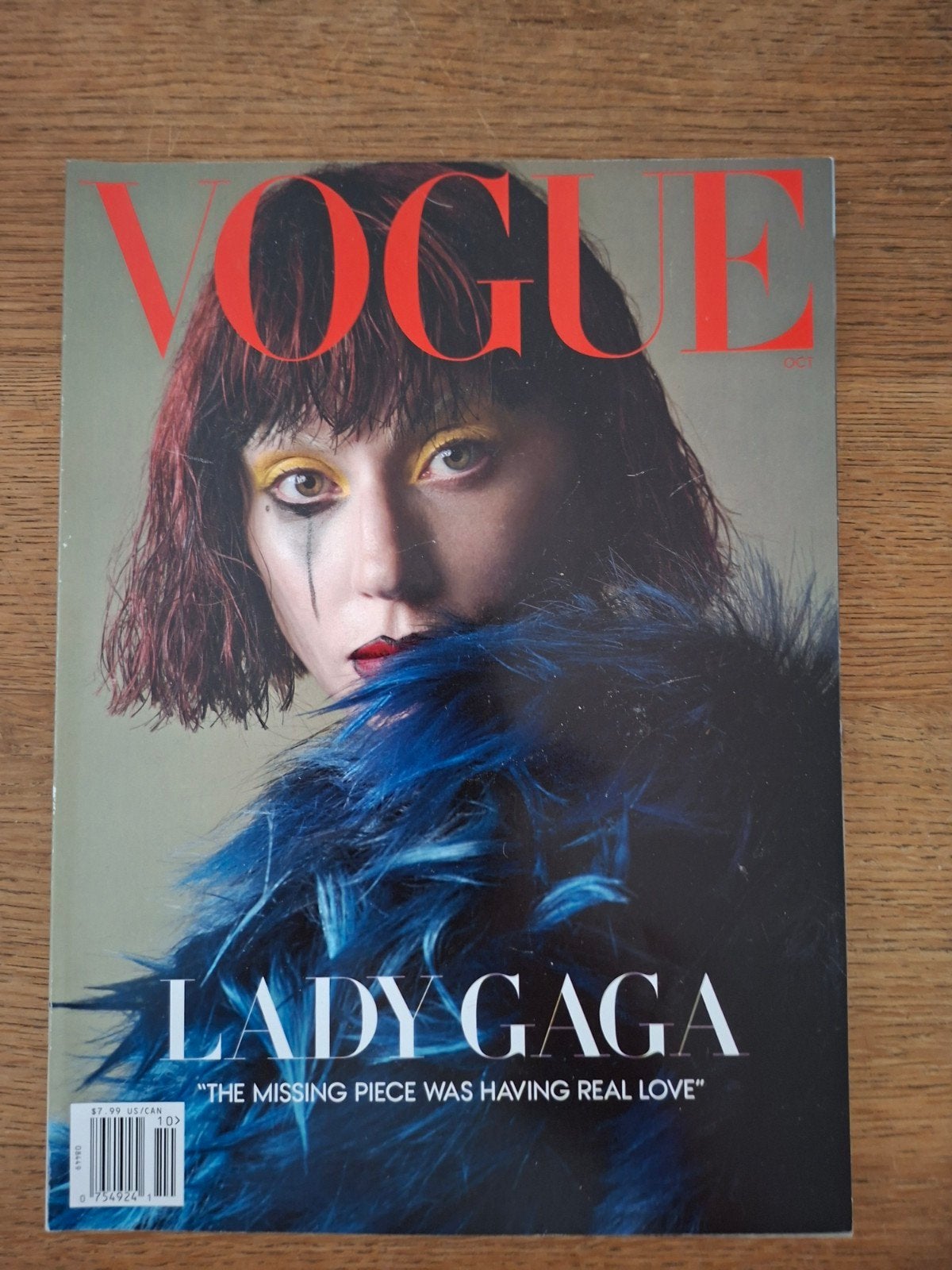 Vogue u.s.a oktober 2024 lady gaga fashion magazine, Verzenden, Zo goed als nieuw, Glossy