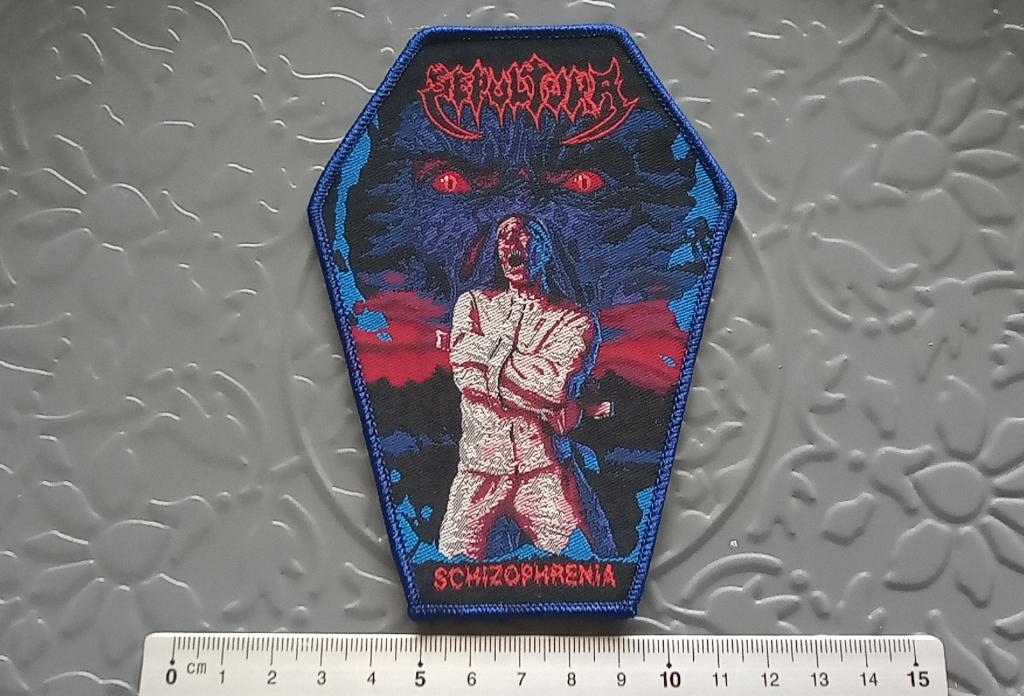Sepultura Schizophrenia coffin patch 13 metal, Verzenden, Nieuw, Kleding