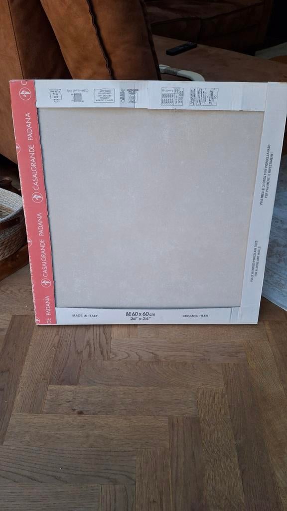 Badkamertegels 60x60 Sand - 9 stuks, Ophalen, 60 cm of meer, Nieuw, Minder dan 5 m²