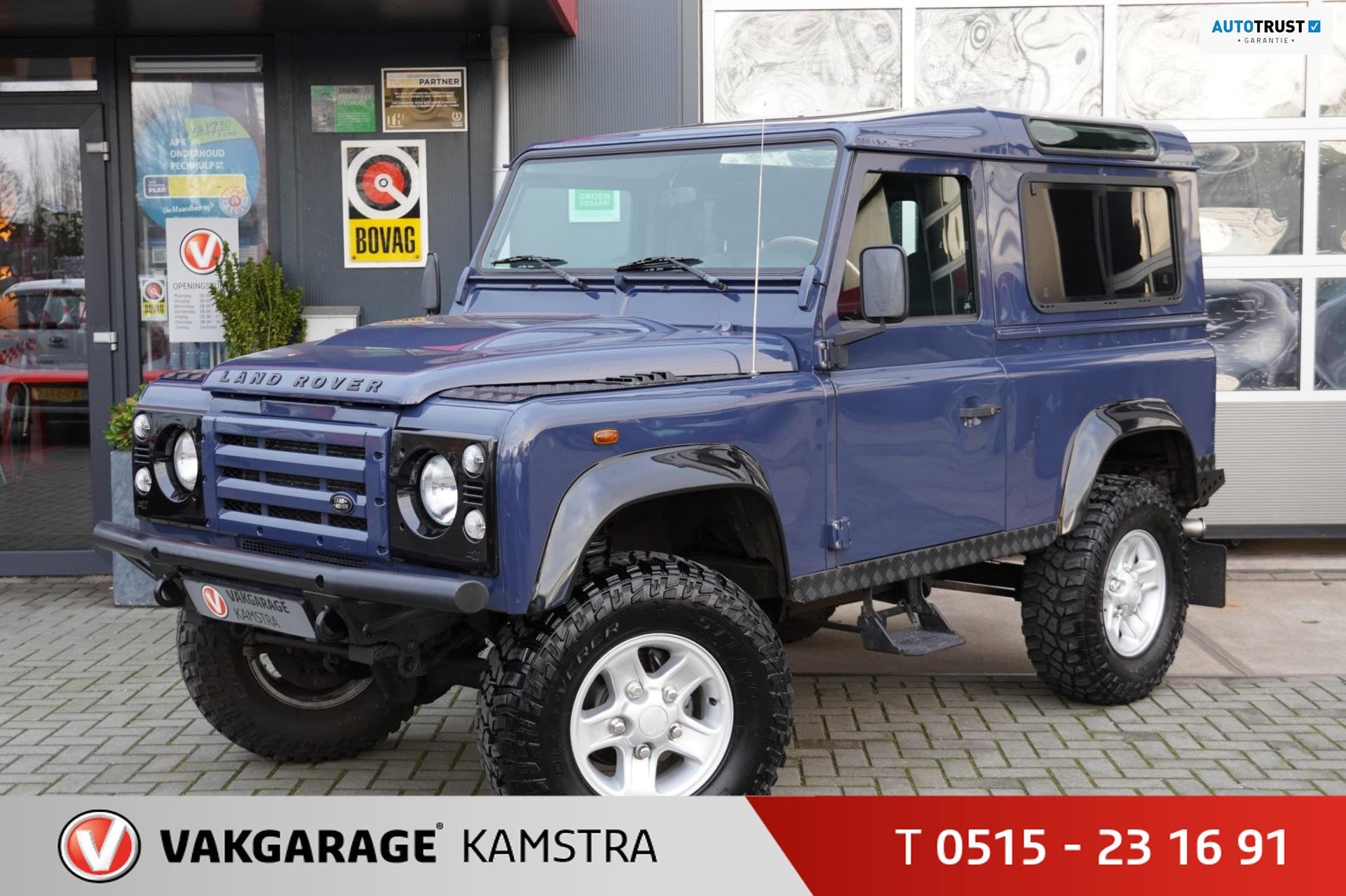 Land Rover Defender 2.4 TD SW 90" E, Auto's, 4 cilinders, Blauw, 122 pk, 10 km/l
