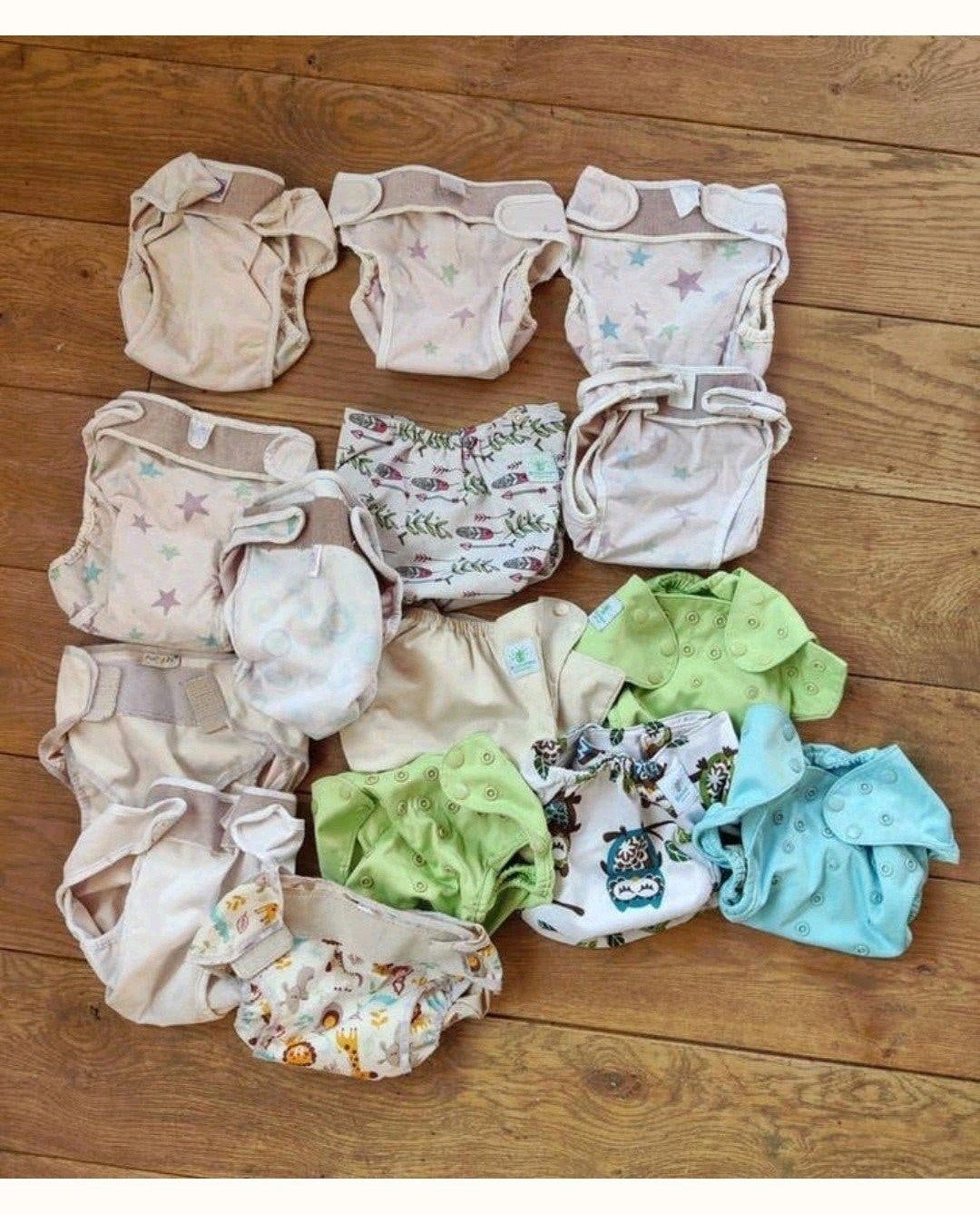 Gratis pakket wasbare luiers Mio blumchen kind baby, Kinderen en Baby's, Ophalen, Gebruikt, One size