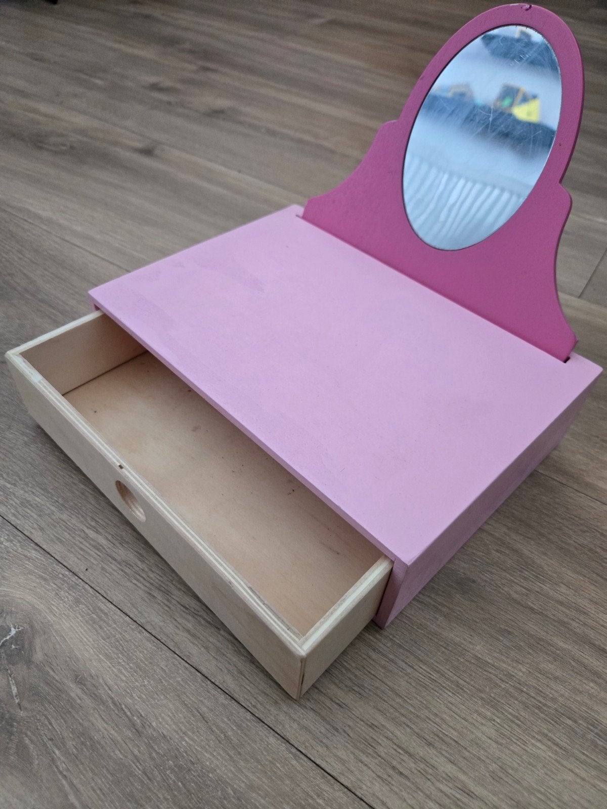 Roze houten kaptafeltje, Ophalen, Gebruikt, Overige typen