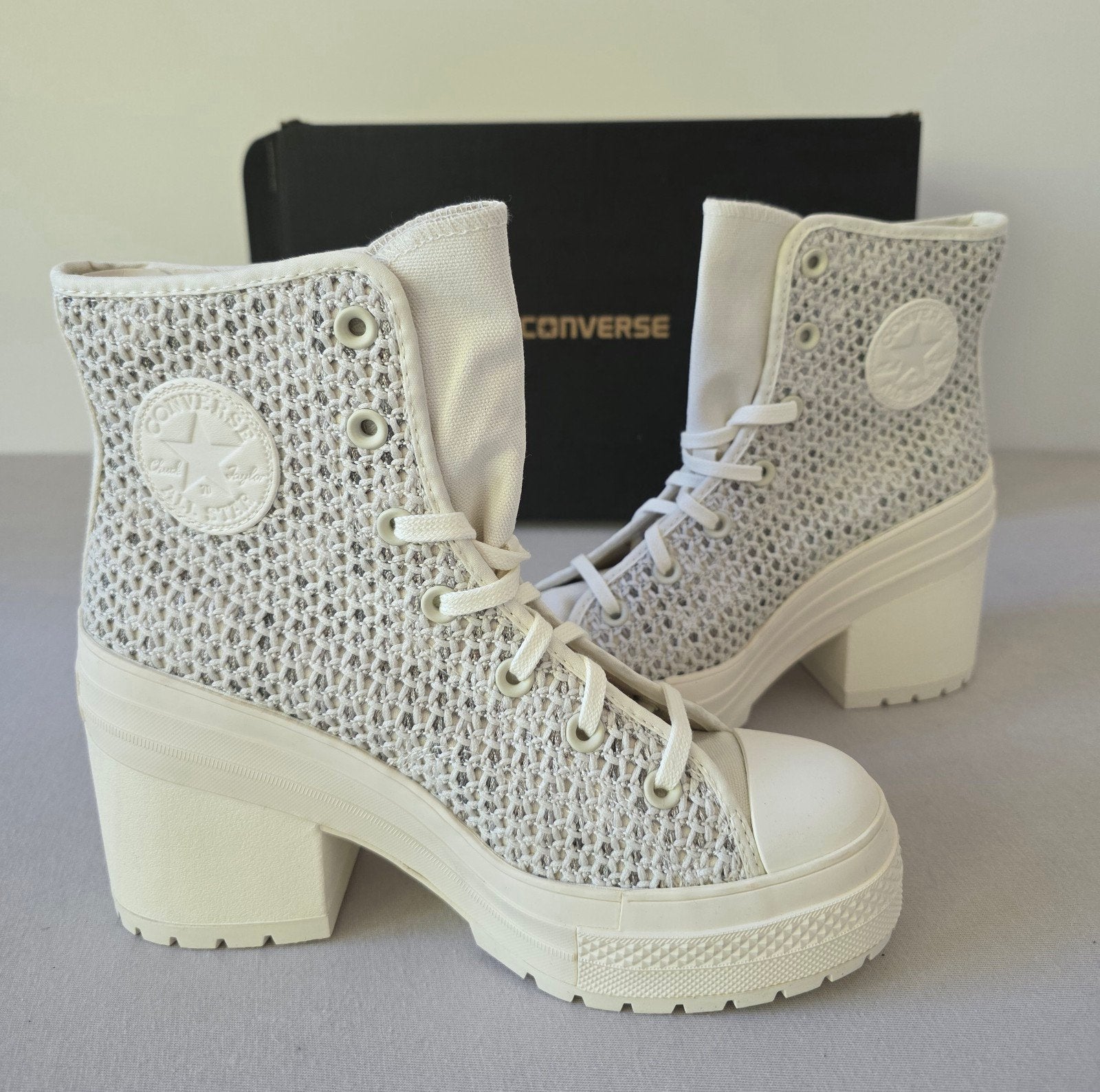Converse Chuck 70 De Luxe Heel - Nieuw in doos, Kleding | Dames, Schoenen, Verzenden, Wit, Converse All Star, Converse All Stars