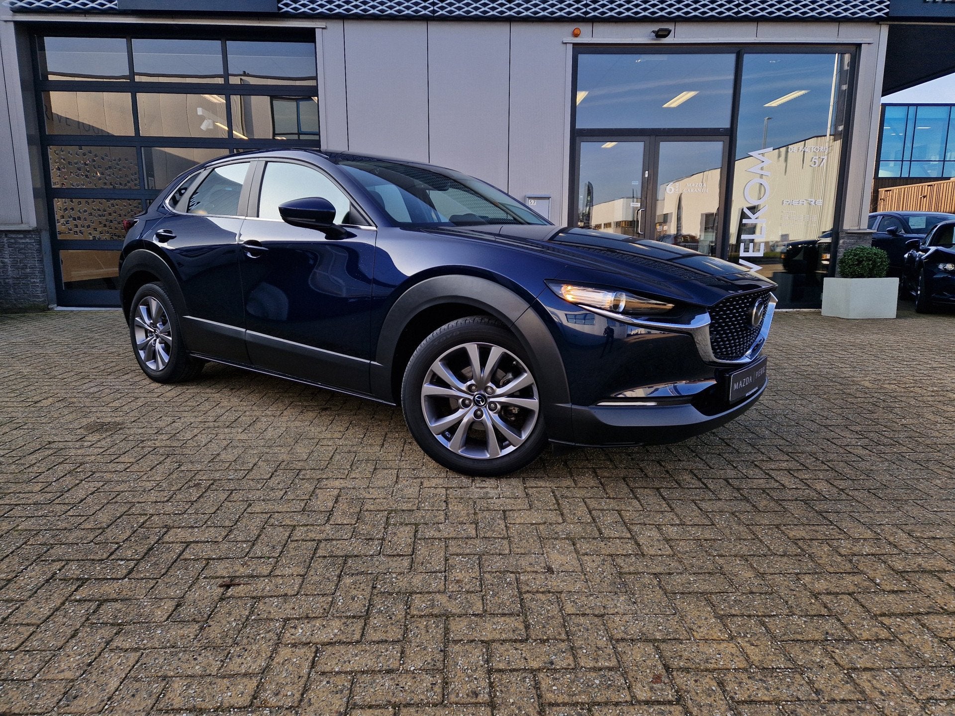 Mazda CX-30 2.0 e-SkyActiv-X 186 M Hybrid Comfort | TREKHAAK, Auto's, Voorwielaandrijving, Stof, Gebruikt, Blauw