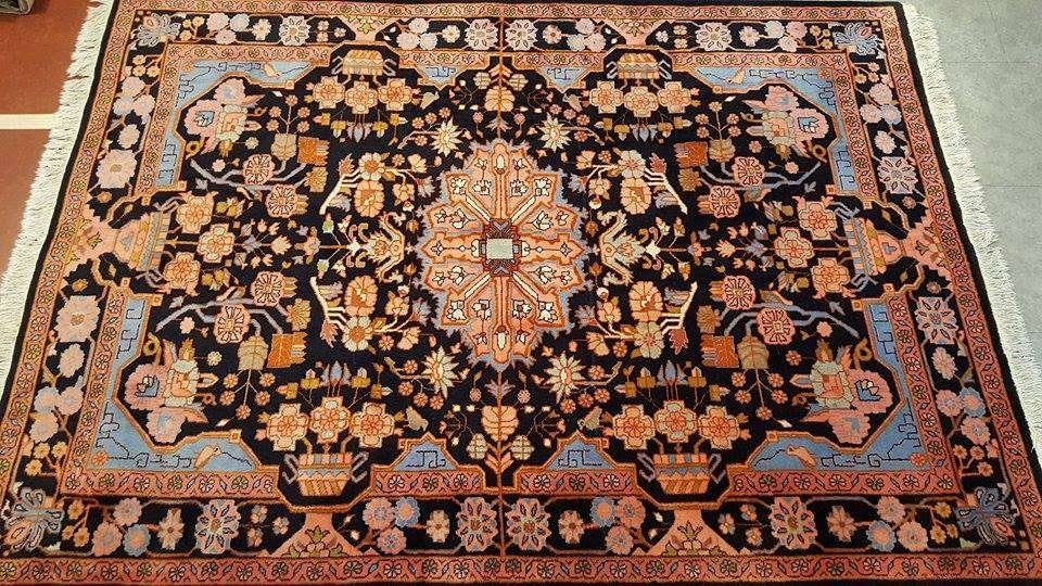 Perzische tapijt HERIZ 260x182/Vloerkleden/40% korting/Loper, Blauw, Www.simatapijten.nl, 150 tot 200 cm, Ophalen of Verzenden