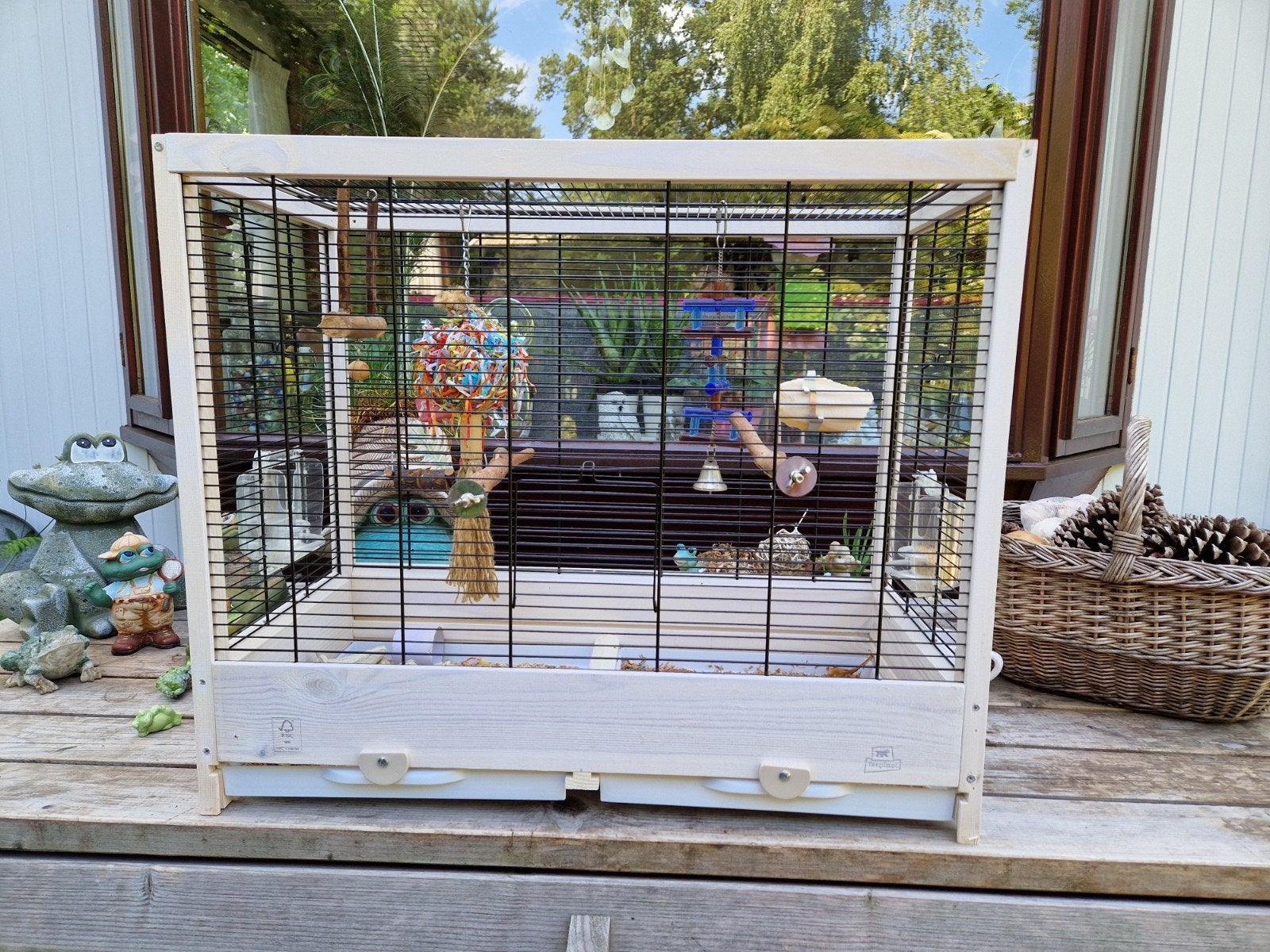 Ferplast kooi voor Agapornis of andere kleine vogels, Ophalen, Metaal, Vogelkooi