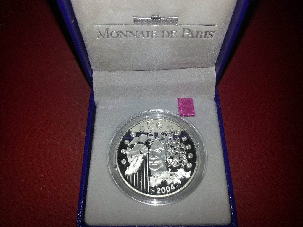 Frankrijk, 1,5 euro 2004 Zilver Proof Uitbreiding EU, Setje, Zilver, Frankrijk, Overige waardes
