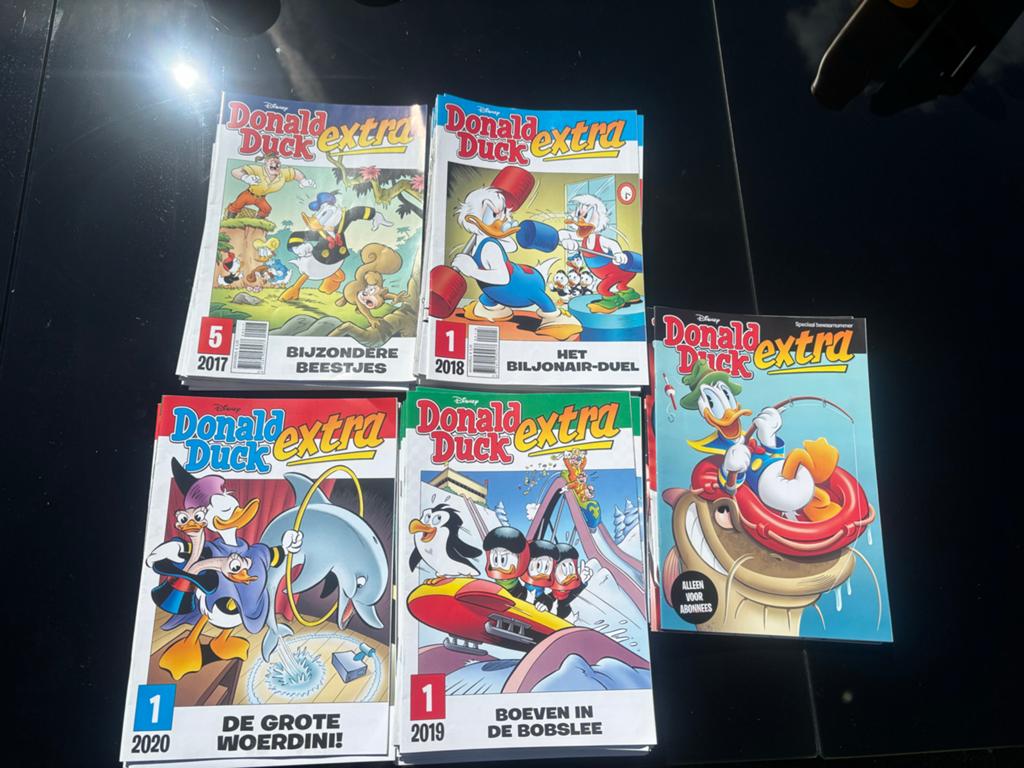 Donald Duck Extra Jaargangen 2017, 2018, 2019, 2020, Complete serie of reeks, Ophalen of Verzenden, Zo goed als nieuw