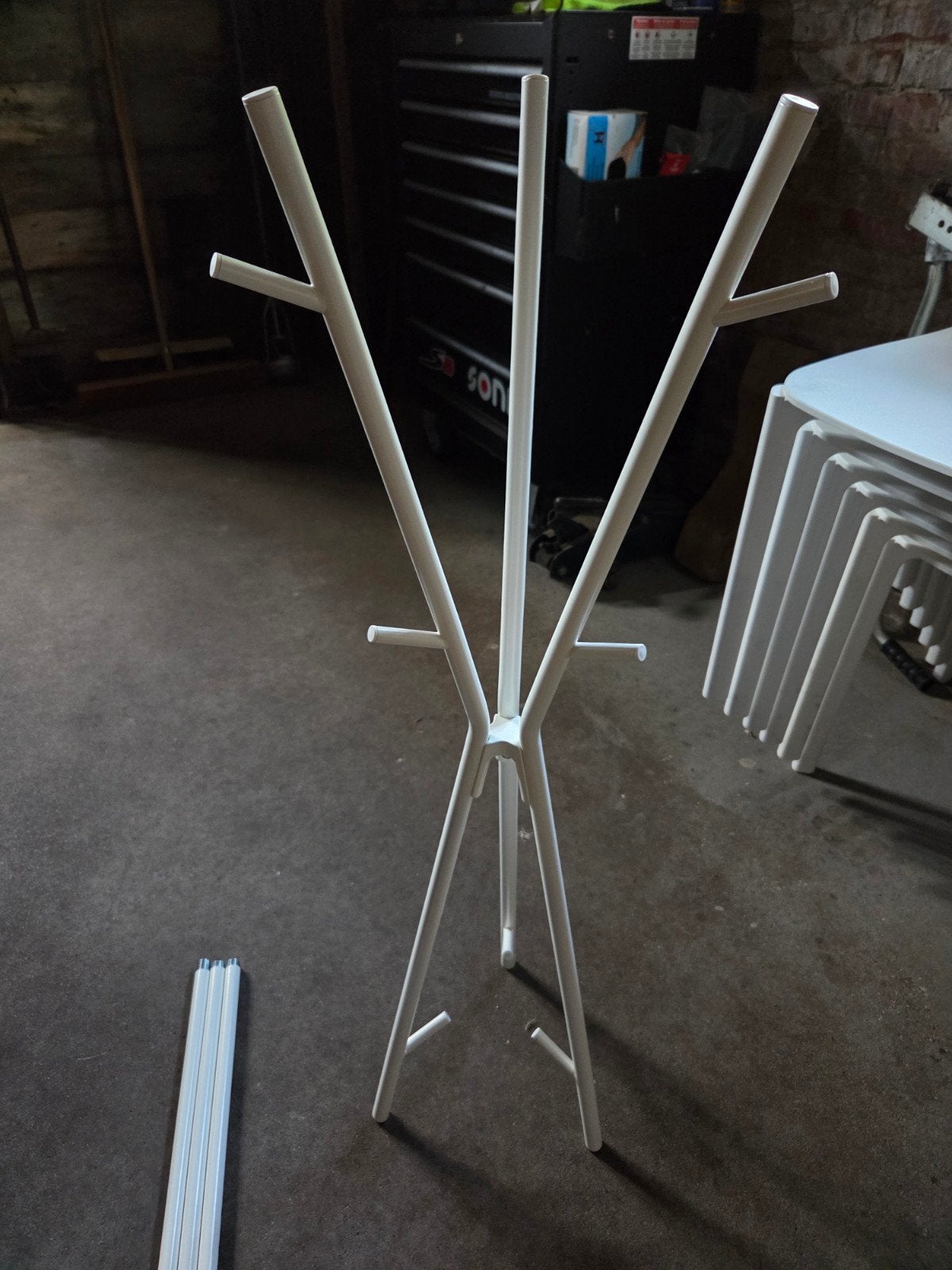 Witte IKEA kapstok - Zo goed als nieuw, Ophalen, Zo goed als nieuw, Metaal, Staande kapstok