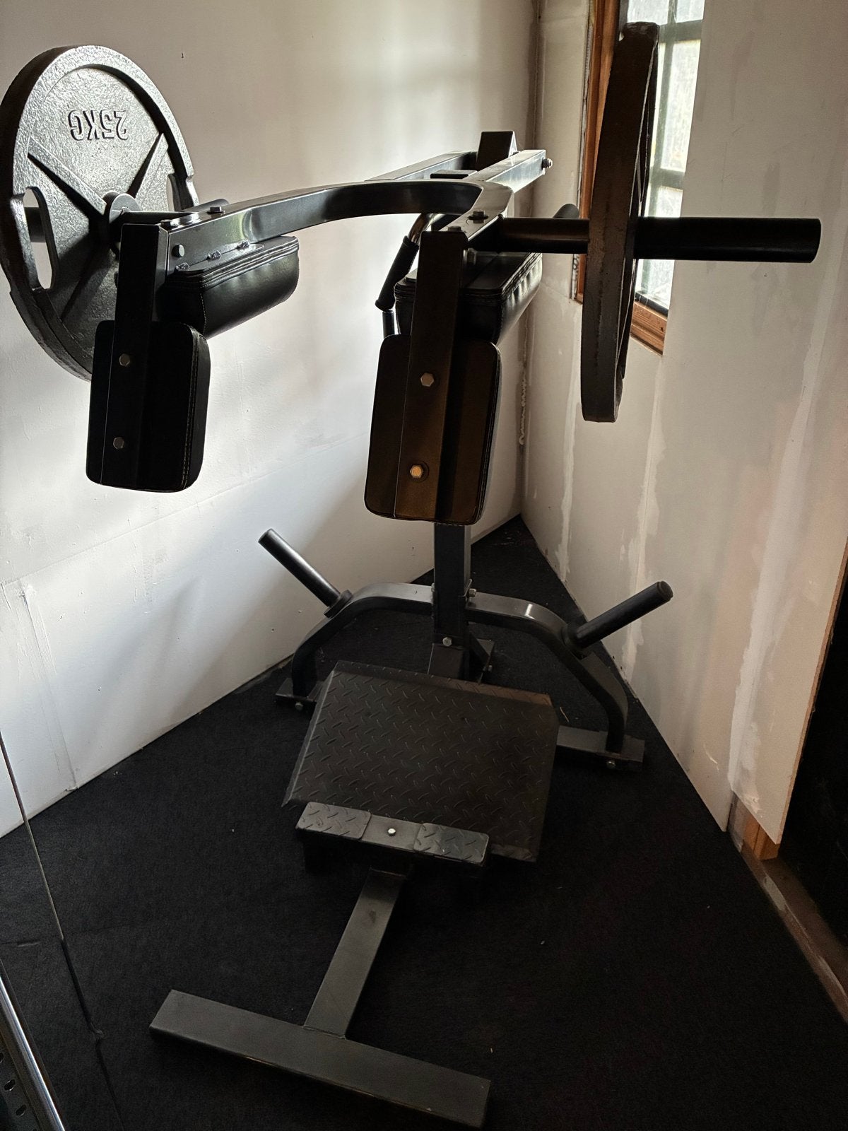 Powertec Leverage Squat/Calf Machine - Krachtstation, Sport en Fitness, Krachtstation, Ophalen of Verzenden, Zo goed als nieuw