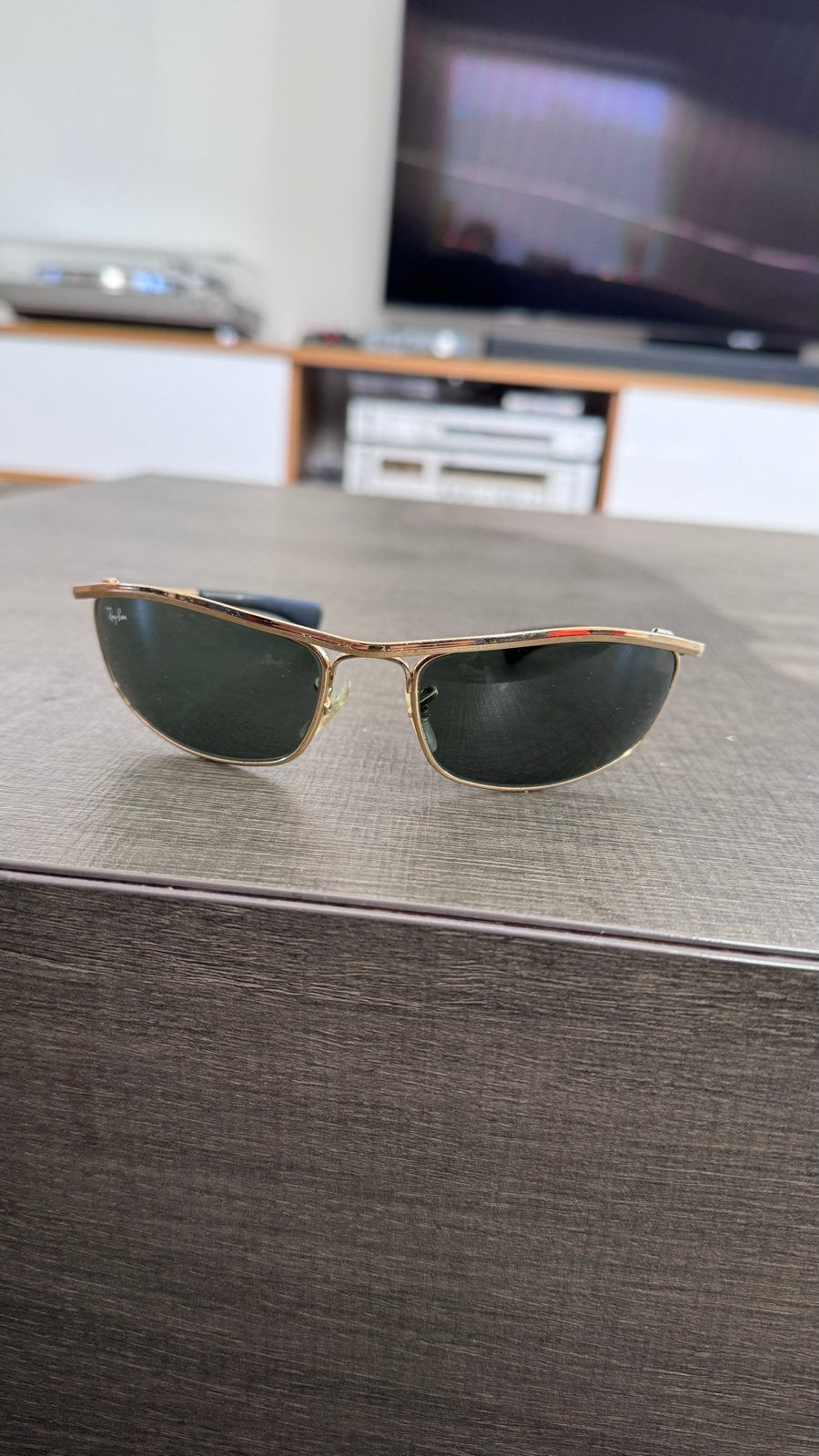 Ray-Ban Olympian B&L Gold Plated Zonnebril G-15 Glazen, Zonnebril, Overige kleuren, Ophalen of Verzenden, Zo goed als nieuw