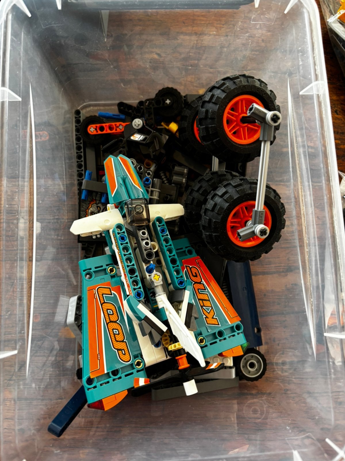 Technisch en creator lego, (kleine) schoenendoos, Ophalen of Verzenden, Gebruikt, Lego, Technic