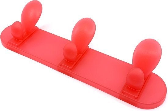 Nieuwe Rode Wandkapstok met 3 Haken - Partij 200 Stuks, Ophalen, Nieuw, Overige materialen, Wandkapstok