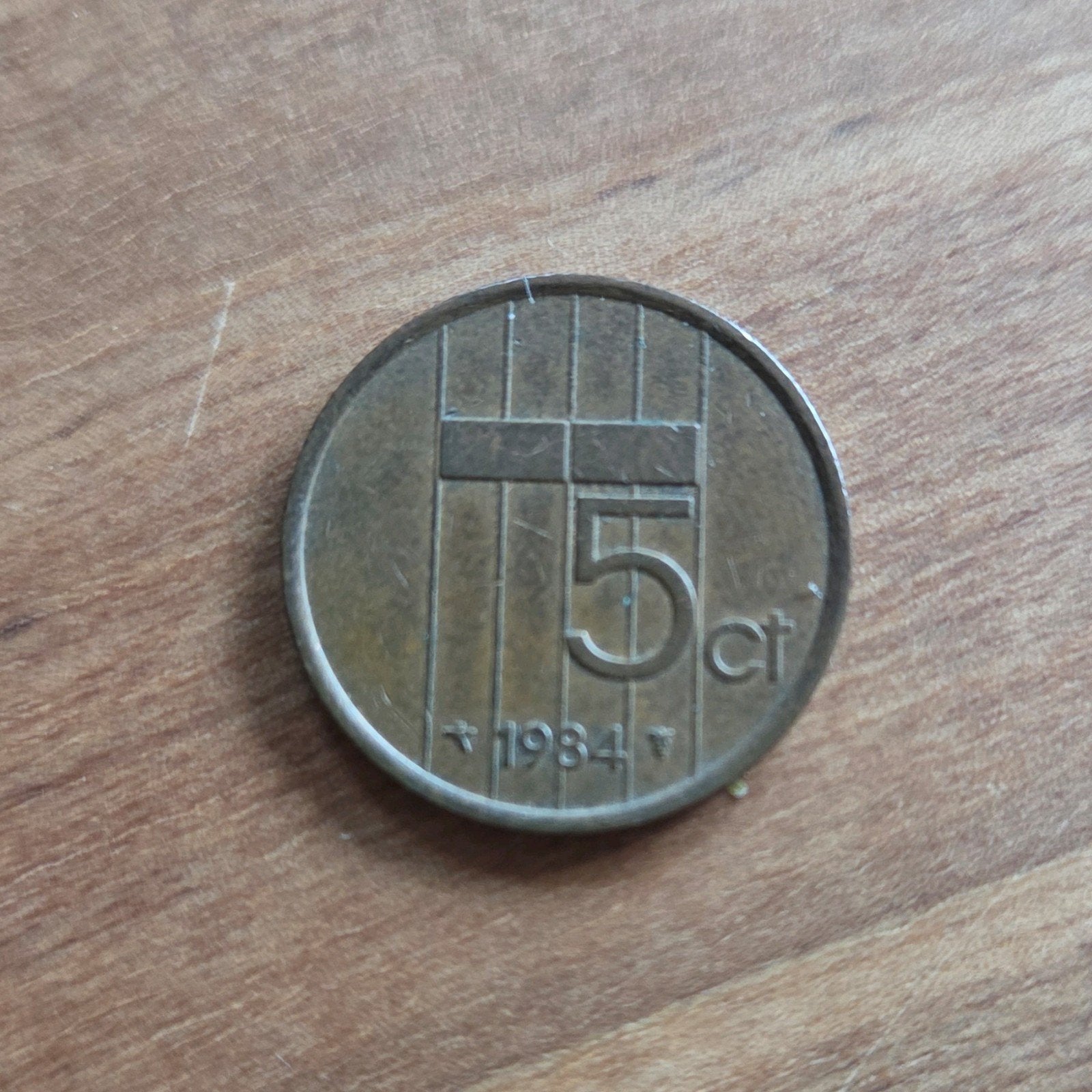 Stuiver 5 cent Nederland 1984 Koningin Beatrix, Ophalen of Verzenden, Koningin Beatrix, 5 cent, Losse munt