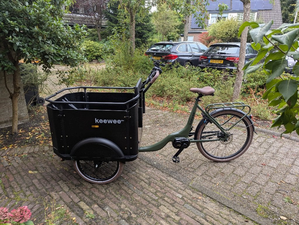 Keewee Cargo Bike 470 Wh Green Zo goed als nieuw, Ophalen, Zo goed als nieuw, Overige merken