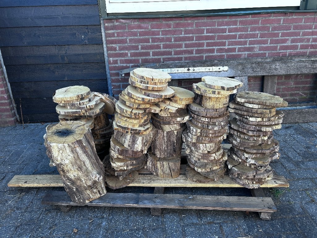 schijven  boomschijven hout  kerst, Ophalen