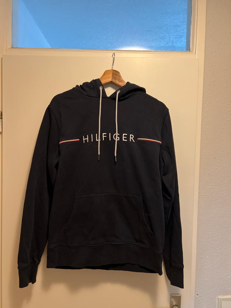Tommy Hilfiger hoodie - Maat M, Ophalen of Verzenden, Gedragen, Maat 48/50 (M), Blauw