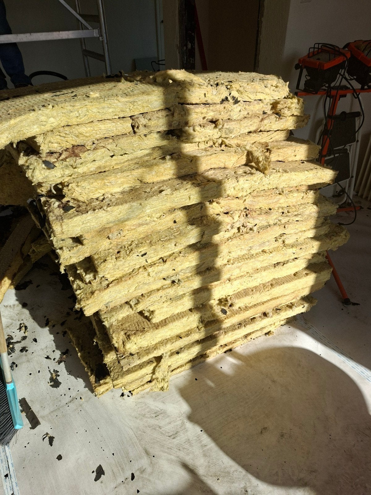 Gebruikte glaswol isolatieplaten, Gebruikt, Vloerisolatie, Ophalen of Verzenden, 15 m² of meer
