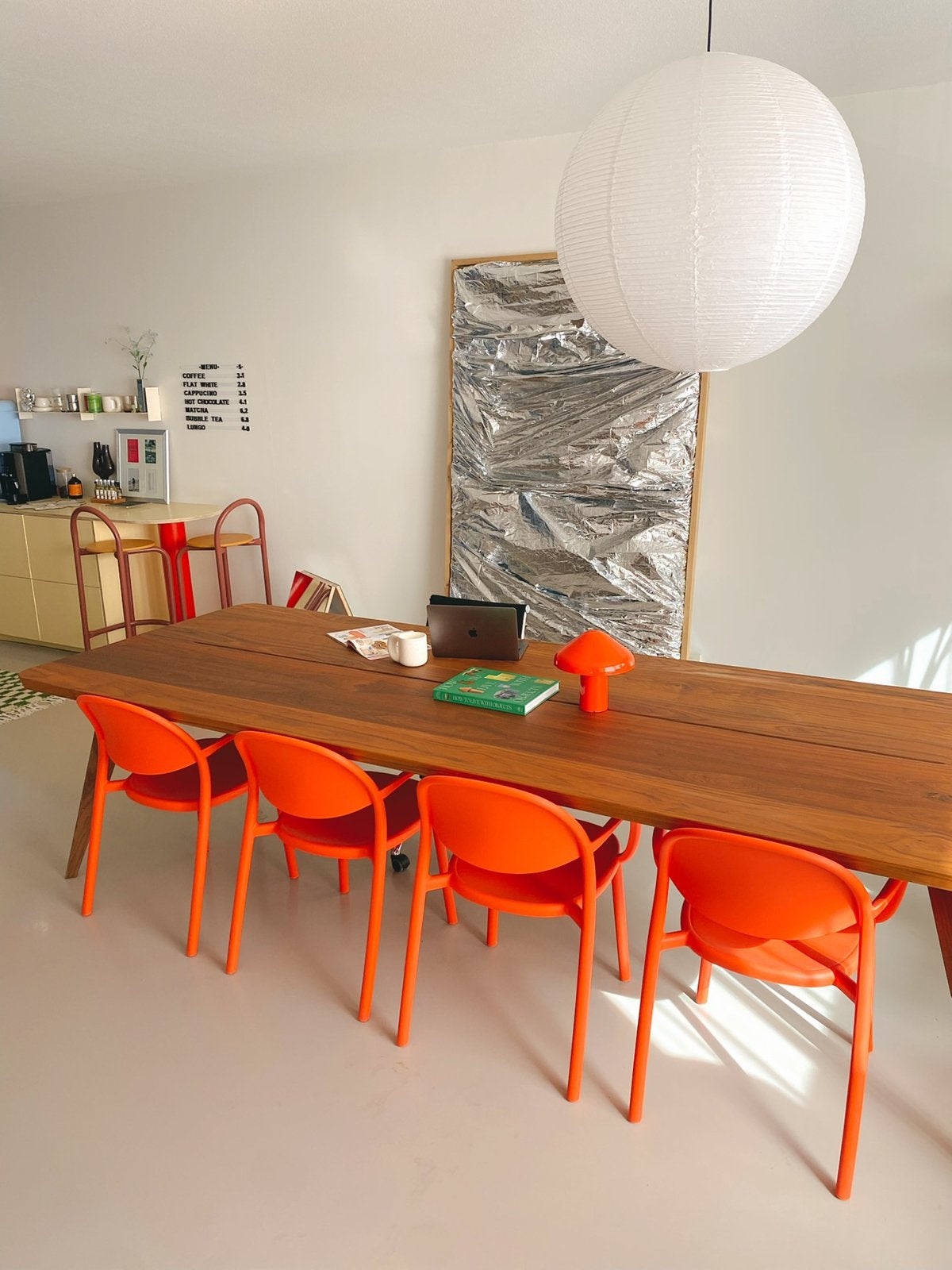 4 funky rode kwantum tuinstoelen nieuw stoel vier terras, Ophalen, Zo goed als nieuw, Kunststof