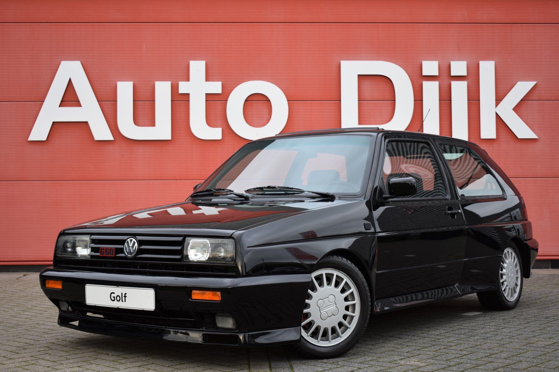 Volkswagen Golf 1.8 GTI syncro G60 Rallye Uniek! | Top staat, Auto's, Voorwielaandrijving, Zwart, Open dak, Leder en Stof