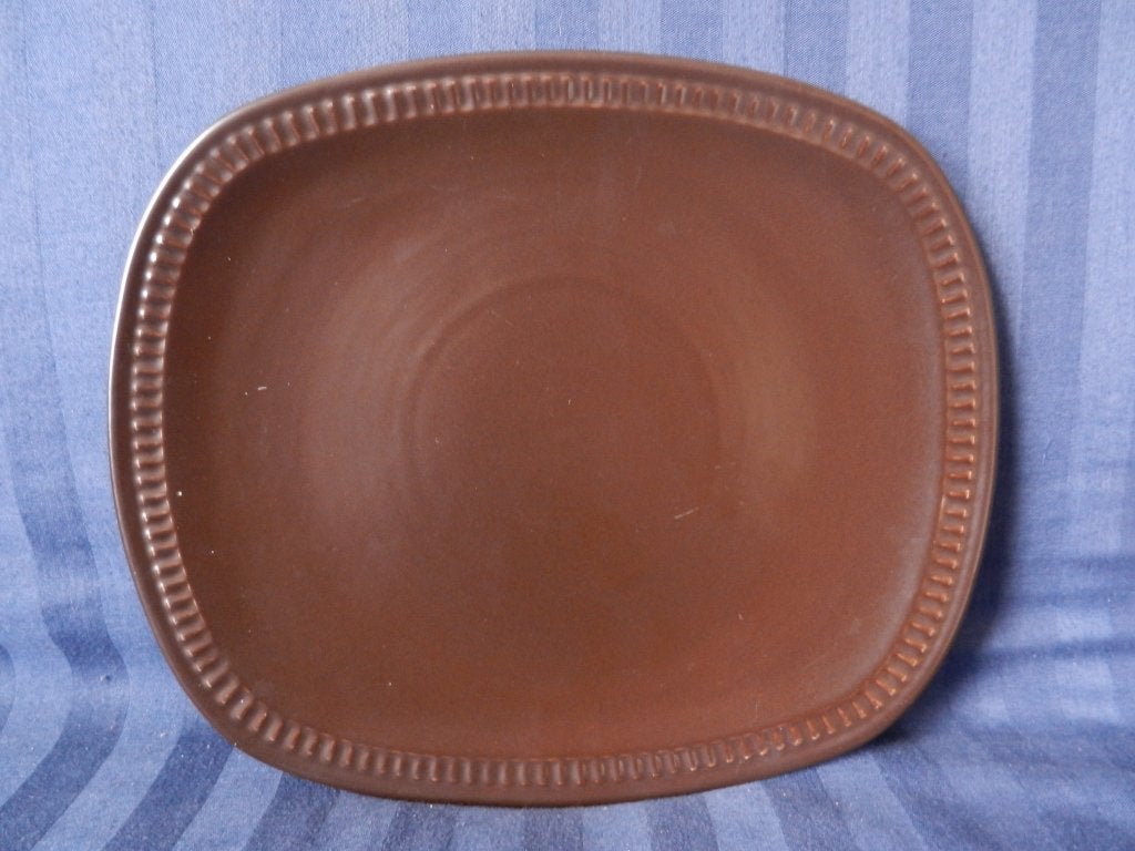 Grote schaal bruin model Rib De Driehoek Huizen Holland b 28, Huis en Inrichting, Keuken | Servies, Keramiek, Ophalen of Verzenden