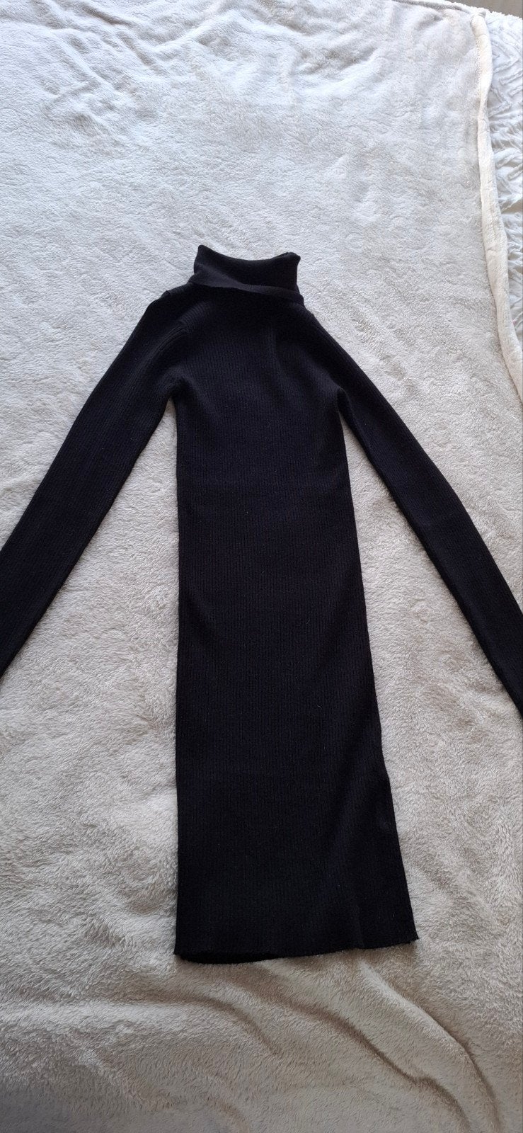 Zwarte coltrui jurk van COCO bella, maat XXS, Zwart, Ophalen of Verzenden, Zo goed als nieuw, COCO bella