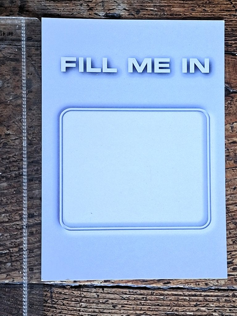 promokaart CRAIG DAVID voor 'Fill Me In', Ophalen of Verzenden, Zo goed als nieuw, Foto of Kaart